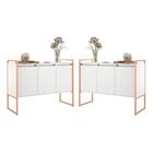 Armario Industrial 3 Portas Balso Branco Cobre Conjunto 2 Peç