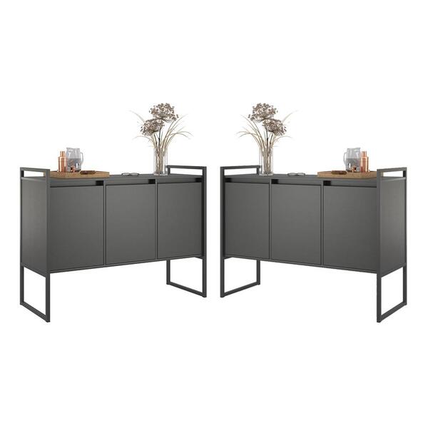 Armario Industrial 3 Portas Balso Conjunto 2 Peças