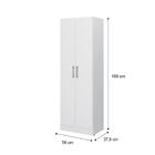 Armário Infantil 2 Portas Branco Carraro