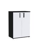 Armário Intermediário 02 Portas Pivotante Aic1100 Preto/branco