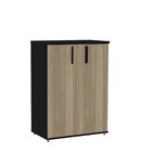 Armário Intermediário 02 Portas Pivotante Aic1100 Preto/noce