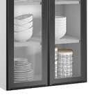 Armário Itatiaia 2 Portas Com Vidro 65cm Exclusive