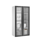 Armário Itatiaia 2 Portas Com Vidro 65cm Exclusive