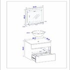 Armário Kit Completo Para Banheiro Bali Com Espelheira E Gabi