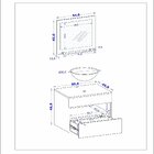 Armário Kit Completo Para Banheiro Bali Com Espelheira E Gabi