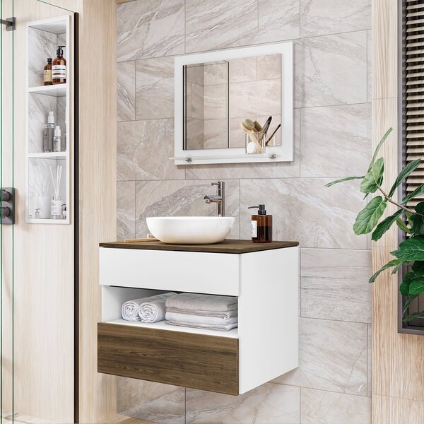 Armário Kit Completo Para Banheiro Bali Com Espelheira E Gabi