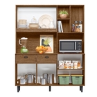 Armário Kit Cozinha 7 Portas Miriane Évora Rústico