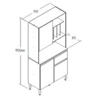 Armário Kit Cozinha Com 3 Portas, 1 Gaveta Ac4310 Carvalho Oa