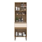 Armário Kit Cozinha Com 3 Portas, 1 Gaveta Ac4311 Naturalle/c