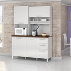 Armário Kit Cozinha Completa 4 Portas Branco