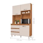 Armário Kit Cozinha Patrica Cedro/champagne