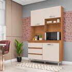 Armário Kit Cozinha Patrica Cedro/champagne