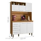 Armário Kit Cozinha Val Nature Off White