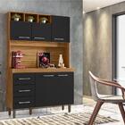 Armário Kit Cozinha Val Nature Preto