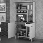 Armário Kit De Cozinha 3 Portas 1 Gaveta Jaspe Salleto Móveis