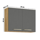 Armário Kits Paraná Ametista 2 Portas 80cm 763-8977