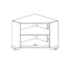 Armário Kits Paraná Ametista 2 Portas Canto Obliquo