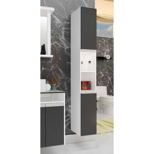 Armário Lateral Longo Para Banheiro Azzera Móveis Bonatto Bra