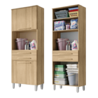 Armario Lavanderia 2 Portas 2 Gav 1,96m C/ Nicho Pes Regulave