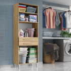 Armario Lavanderia 2 Portas 2 Gav 1,96m C/ Nicho Pes Regulave