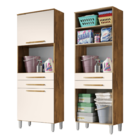 Armario Lavanderia 2 Portas 2 Gav 1,96m C/ Nicho Pes Regulave