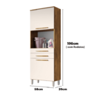 Armario Lavanderia 2 Portas 2 Gav 1,96m C/ Nicho Pes Regulave