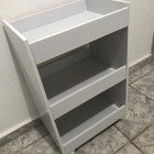 Armário Lavanderia Área De Serviço Cozinha Branco Com Rodas