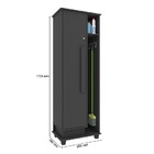 Armário Lavanderia Caribe Preto - Rv Móveis