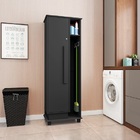 Armário Lavanderia Caribe Preto - Rv Móveis