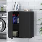 Armário Lavanderia Com 2 Portas Multimóveis Mp5021 Preto