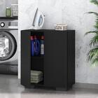 Armário Lavanderia Com 2 Portas Multimóveis Mp5023 Preto