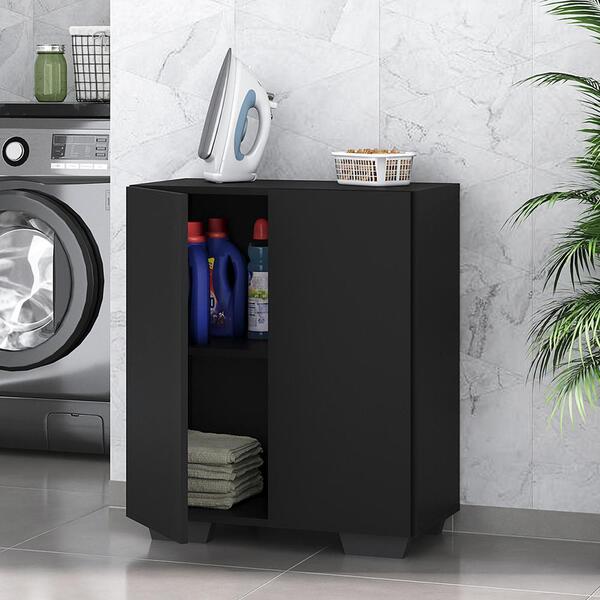 Armário Lavanderia Com 2 Portas Multimóveis Mp5023 Preto