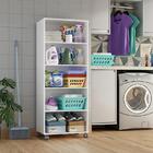 Armario Lavanderia Marcela 2 Pts 1,40m Com Rodinhas