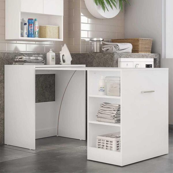 Armário Lavanderia/mesa Dobrável Multimóveis Ibiza Fg5003 Branco