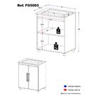 Armário Lavanderia/mesa Dobrável Multimóveis Ibiza Fg5003 Bra