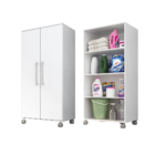 Armario Lavanderia Michele 2 Pts 1,10m Com Rodinhas