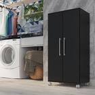 Armario Lavanderia Michele 2 Pts 1,10m Com Rodinhas