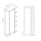 Armário Lavanderia Multiuso 1 Porta Multimóveis Cr30014 Branco