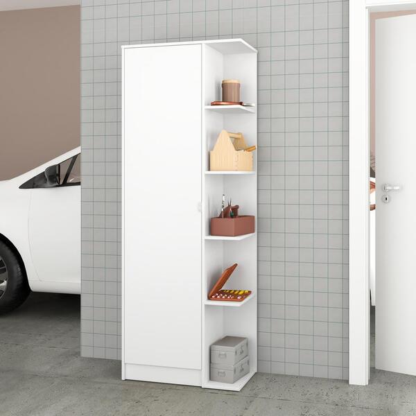 Armário Lavanderia Multiuso 1 Porta Multimóveis Cr30014 Branco