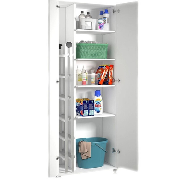 Armário Lavanderia Multiuso 2 Portas Multimóveis Branco