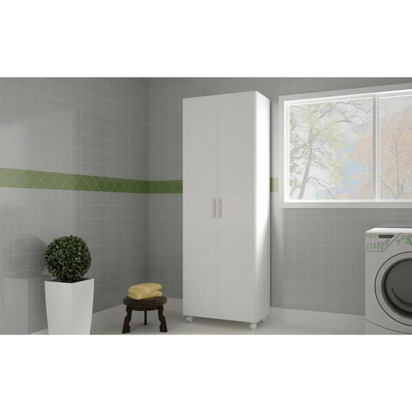 Armário Lavanderia Multiuso 2 Portas Multimóveis Cr30019 Bran