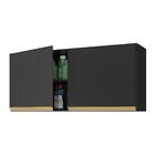 Armário Lavanderia Multiuso 2 Portas Multimóveis Mp5017 Preto