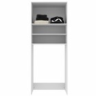 Armário Lavanderia Multiuso 4 Portas 6 Nichos Duplo Branco