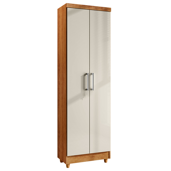 Armário Lavanderia Multiuso Anna 2 Portas Cedro Areia - Saga