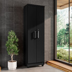 Armário Lavanderia Multiuso Isabela 2 Portas Preto - Saga Dec