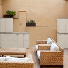 Armário Lavanderia Plástico Titanium Bege Plastiken