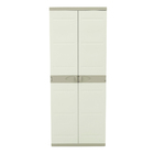 Armário Lavanderia Plástico Titanium Bege Plastiken