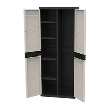 Armário Lavanderia Plástico Titanium Preto Plastiken