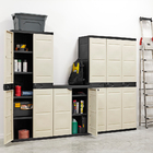 Armário Lavanderia Plástico Titanium Preto Plastiken