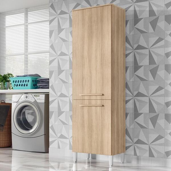 Armario Lavanderia Rebeca 2 Portas  1,96m  Pés Reguláveis